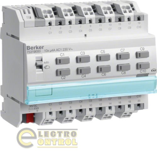 Исполнительное устройство  REG, канали: 10-переключения /5-жалюзи, 4A