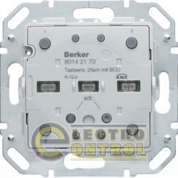 Выключатель модульний 2-клавишный KNX-TP+EASY з шинним соединитиель Q.x/K.x