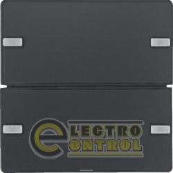 Сенсорний выключатель 2-клавишный KNX-TP+EASY Q.x антрацит