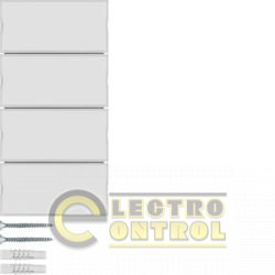 Сенсорний вимикач 4-клавішний KNX-TP+EASY S.1/B.x білий/полярна білизна