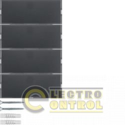 Сенсорний вимикач 4-клавішний KNX-TP+EASY K.1 антрацит