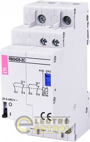 Контактор импульсный RBS 420-2С 230V AC 20A (2перекидн.,AC1) 2464139