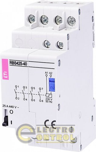 Контактор импульсный RBS 425-40 230V AC 25A (4Н.О.,AC1) 2464125