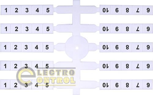 Маркувальна табличка (200шт.) EO3 (1-10) 3901752
