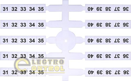 Маркировочная табличка (200шт.) EO3 (31-40) 3901758 Маркировочная табличка (200шт.) EO3 (31-40) 3901758