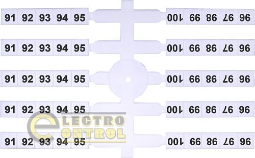 Маркувальна табличка (200шт.) EO3 (91-100) 3901770