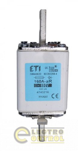 Предохранитель M1UQ02/63A/690V aR (200 kA) 4743212