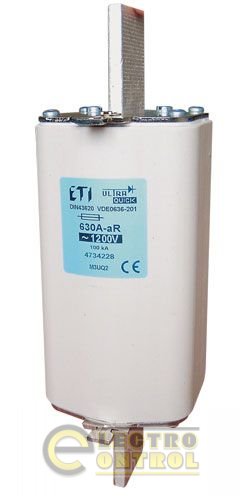 Предохранитель M3UQ2/630A/1200V aR (200 kA) 4734228 Предохранитель M3UQ2/630A/1200V aR (200 kA) 4734228