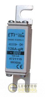 Предохранитель S00CUQ2/80/160A/690V gR (200kA) 4721116