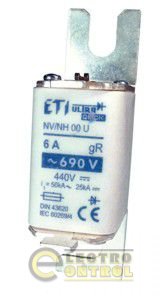 Предохранитель S00CUQU/80/25A/690V aR (50kA) 4331007