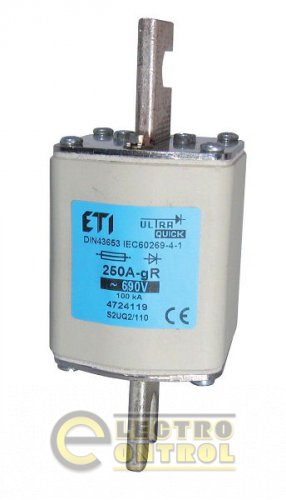 Предохранитель S1UQ2/110/100A/690V gR (200kA) 4723114 Предохранитель S1UQ2/110/100A/690V gR (200kA) 4723114