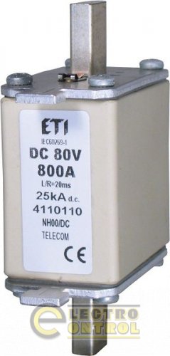 Запобіжник NH-00 TELECOM 80V DC 250A 4110107