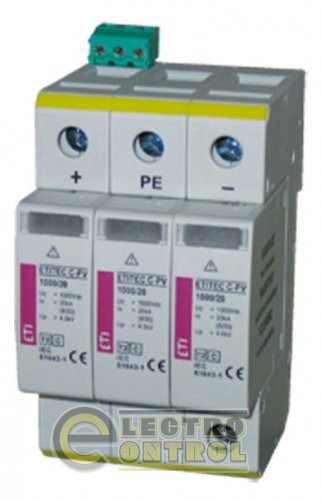 Ограничитель перенапряжения ETITEC C-PV 1000/20 (для солнечных  батарей) 2445208