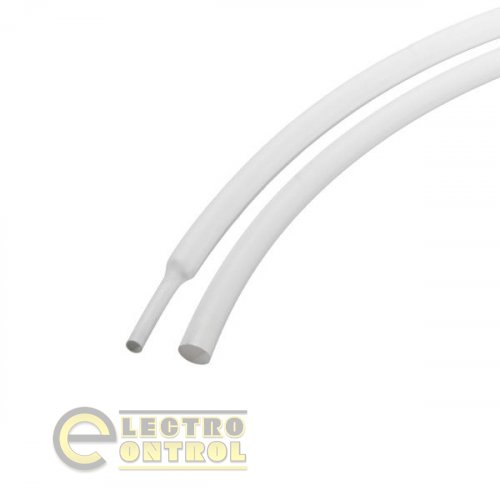 Термоусадочная трубка ТТУ 6/3 белая 1 м
