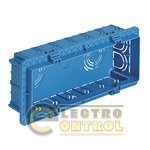 Монтажная коробка в стену, GW 650 °C, голубой - 7 модулей