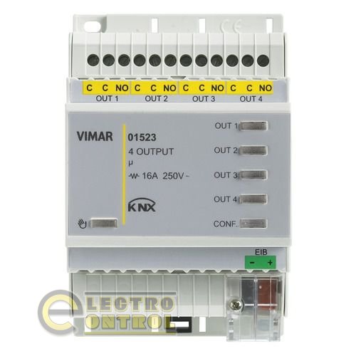 250V 16A 4-вых. актуатор KNX 250V 16A 4-вых. актуатор KNX