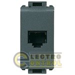 Телефонний джек RJ45 8/8 сірий