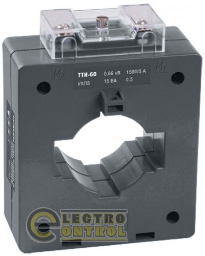 Трансформатор тока ТТИ-60 750/5А 10ВА класс 0,5 Трансформатор тока ТТИ-60 750/5А 10ВА класс 0,5