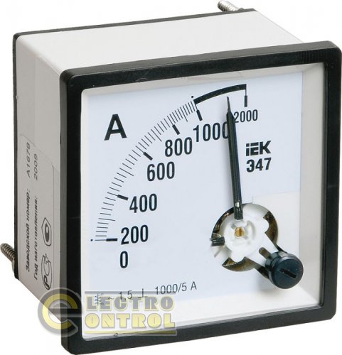 Амперметр Э47 1500/5А класс точности 1,5 72х72мм