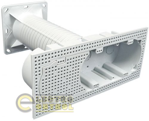Электроустановочная коробка для фасадов КФ-3 120х230х250