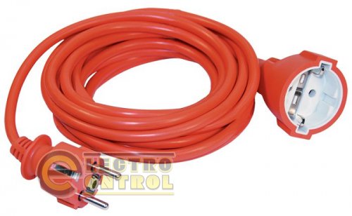 Шнур УШ-01РВ оранж. с вилкой и розеткой 2P+PE 3х1,0/20метров Шнур УШ-01РВ оранж. с вилкой и розеткой 2P+PE 3х1,0/20метров
