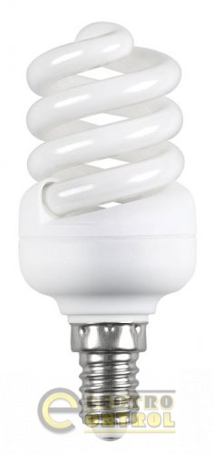 Лампа энергосберегающая спираль КЭЛ-FS Е14 9Вт 2700К Т2