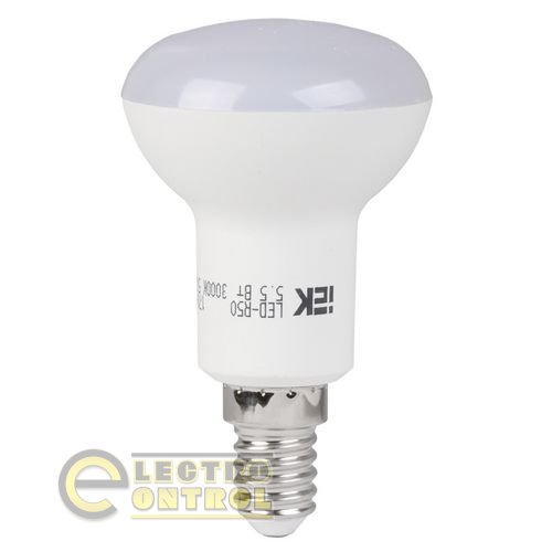 Лампа светодиодная R50 рефлектор 5,5 Вт 400 Лм 230 В 3000 К E14