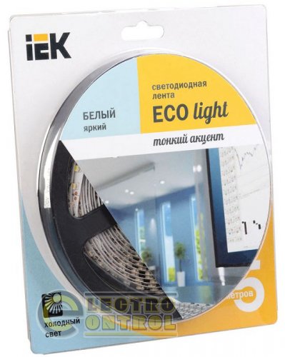 Лента LED 5м блистер LSR-3528W120-9.6-IP20-12V УЕК-eco