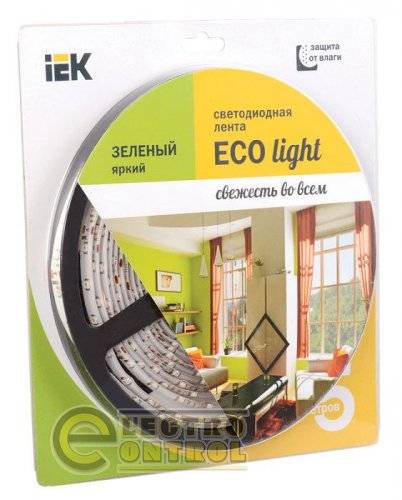 Стрічка LED 5м блістер LSR-3528G60-4.8-IP65-12V IEK-eco