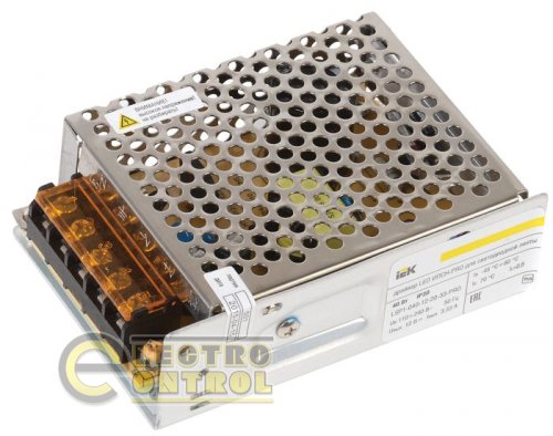 Драйвер LED ІПСП-PRO 40Вт 12 В блок - клеми IP20 IEK