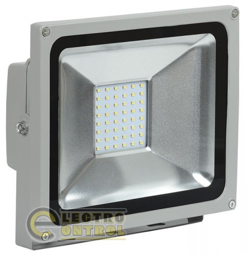 Прожектор СДО 05-30 светодиодный серый SMD IP65