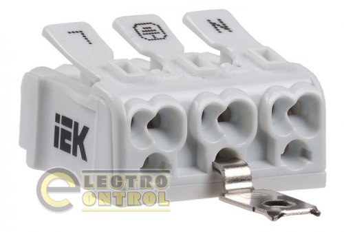 Клемма пружинная соединительная КСПз3-L+N+PE Клемма пружинная соединительная КСПз3-L+N+PE