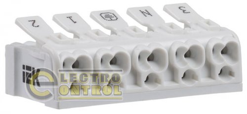 Клемма пружинная соединительная КСП5-3L+N+PE