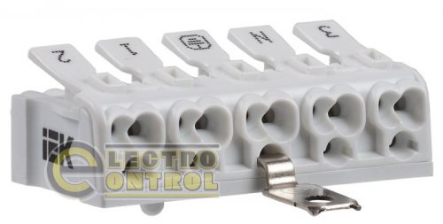 Клемма пружинная соединительная КСПнз5-3L+N+PE