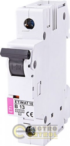 Автоматичний вимикач ETI ETIMAT 10 1p B 13А AC 2121715