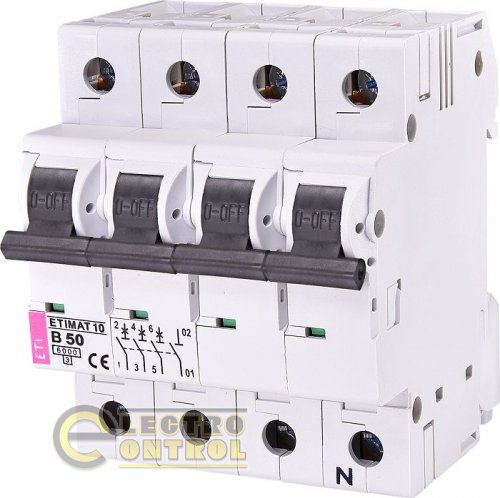 Автоматический выключатель ETI ETIMAT 10 4p B 50А AC 2126721
