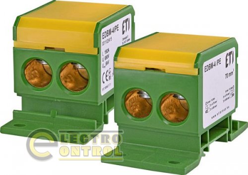 Блок розподільний EDBM-4/PE (192А, 4x4-70) 1102415