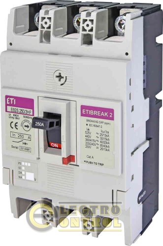 Автоматический выключатель EB2S 250/3HF 250А 3P (40kA фиксированная настройка) 4671865