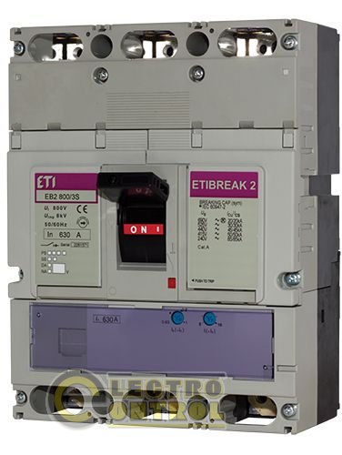 Автоматический выключатель EB2 250/3H 160A 3p (65kA) 4672130 Автоматический выключатель EB2 250/3H 160A 3p (65kA) 4672130