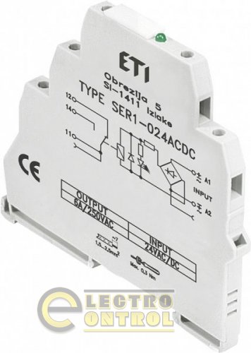 Реле интерфейсное SER1-024 ACDC (электромеханическое, 1CO, 6A AC1, 250V AC) 2473052
