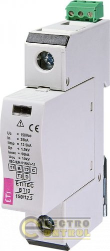 Обмежник перенапруги ETITEC B T12 150/12,5 (1+0) 1p, RC 2440312