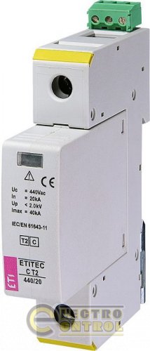 Ограничитель перенапряжения ETITEC C T2 440/20 (1+0) 1p, RC 2440406