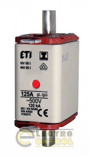 Предохранитель NH-00/gG 125A 400V KOMBI 4182115