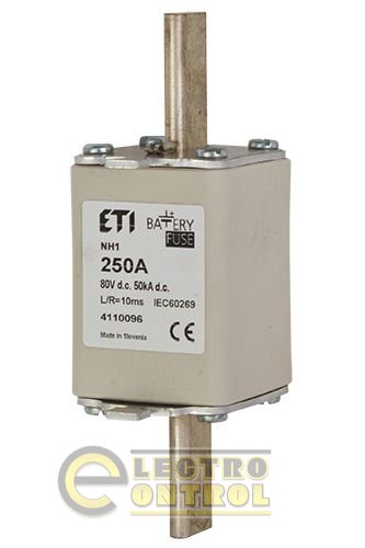 Предохранитель NH-1  Battery  250A 80V DC 4110096