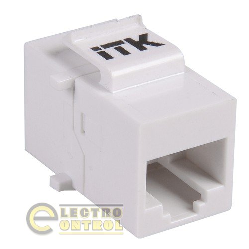 Прохідний адаптер кат.5E UTP, RJ45-RJ45, тип Keystone Jack