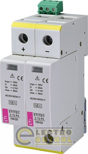 Ограничитель перенапряжения ETITEC C T2 PV 550/20 RC (для PV систем) 2440432