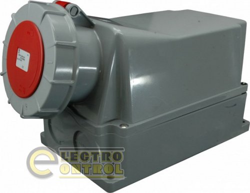 Розетка настенная IZG (IP 67), 125A, 400V, 4 полюса