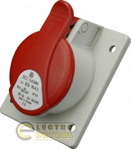 Розетка встраиваемая IEN (IP 44), 32A, 400V, 5 полюсов