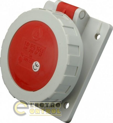 Розетка встраиваемая IEG (IP 67), 32A, 400V, 4 полюса