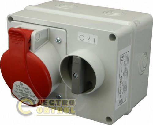 Розетка с механической блокировкой BZS (IP 44), 32A, 400V, 5 полюсов